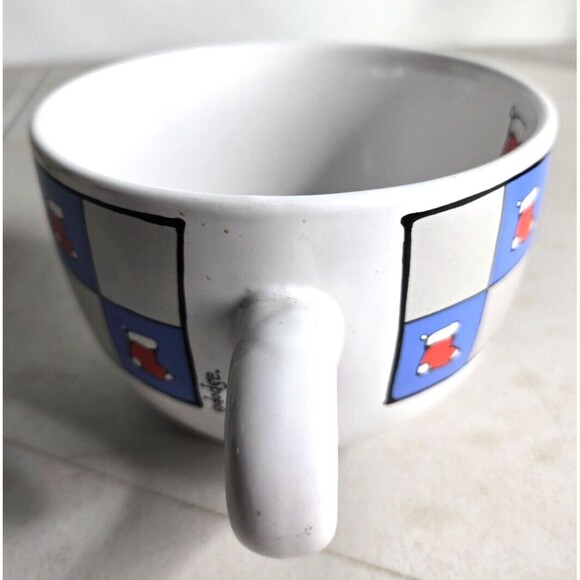 Christmas Soup/Snack Bowl - Stockings Hung By The Chimney - Ursula Dodge - Picture 3 of 4